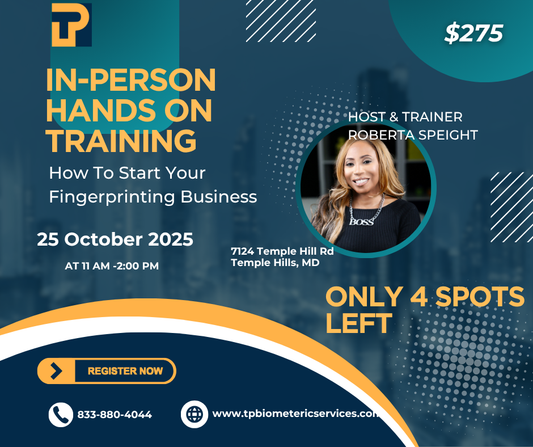 In-Person Training How To Start A Fingerprinting Business